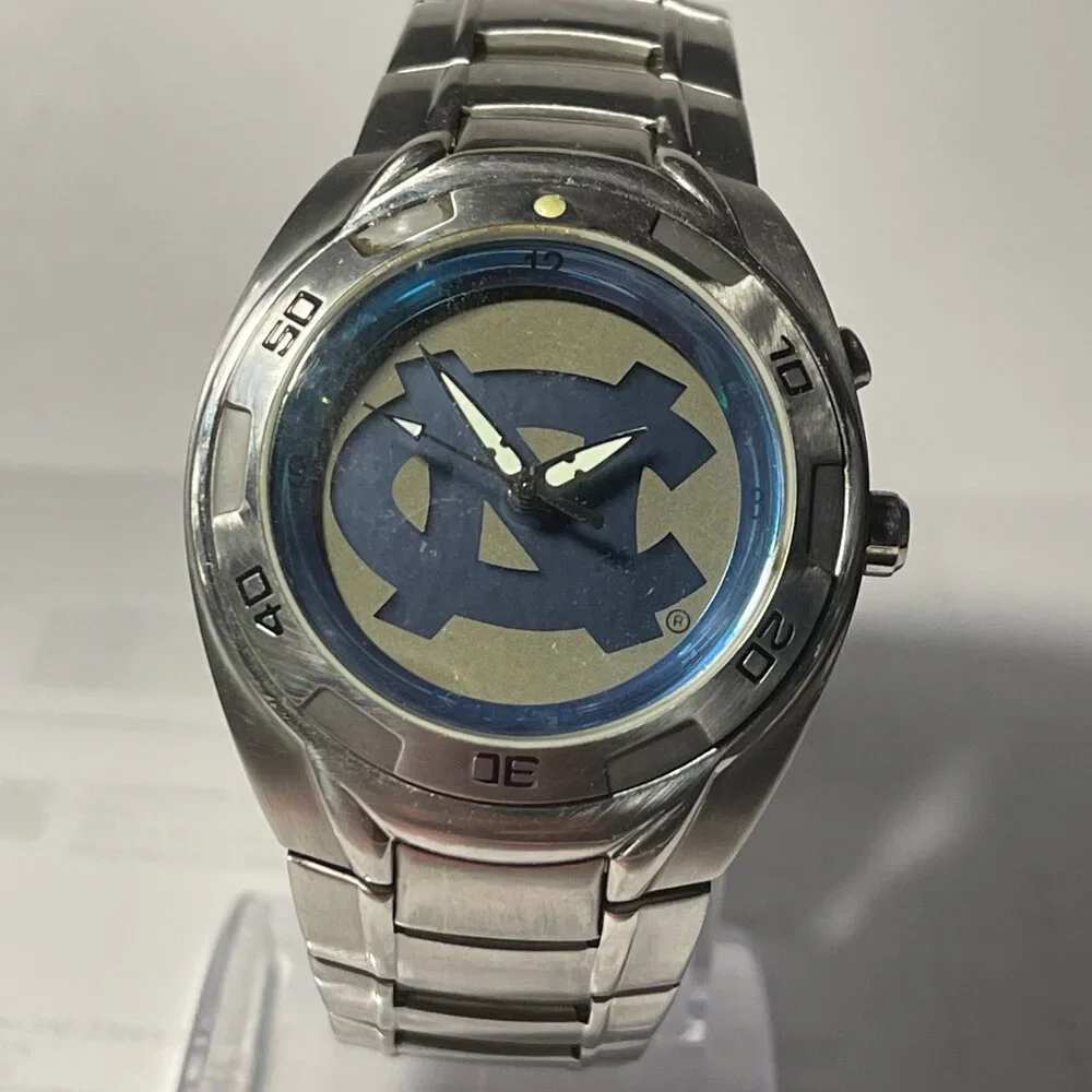 North Carolina Tar Heels NCAA Stainless-Steel Kaleido Watch by Fossil NEW (RARE)